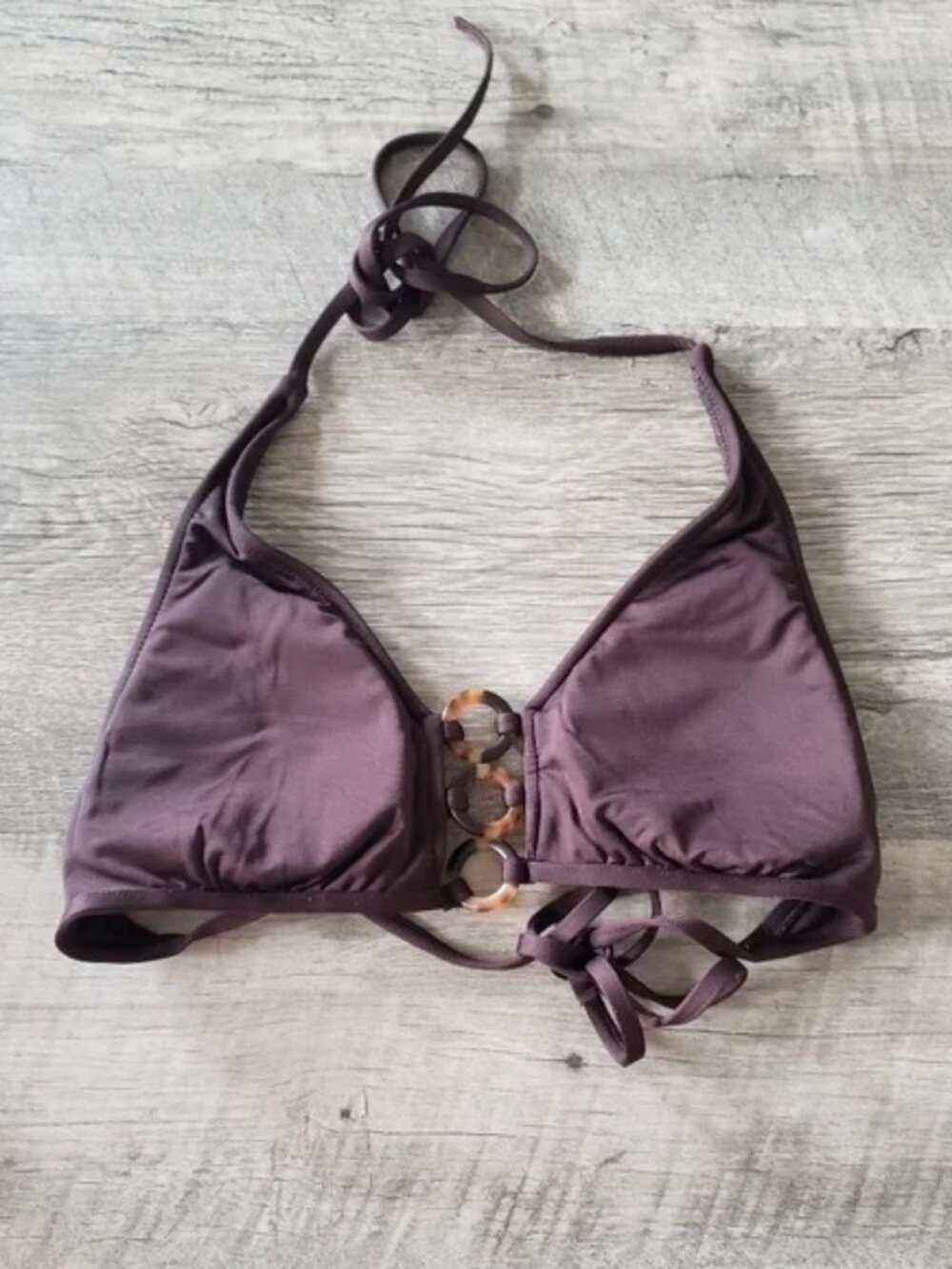 Mossimo Brown Bikini Swim Top.